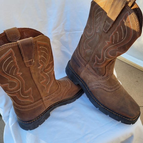 Cody James Men's Western Work Boots - Square Toe - Picture 9 of 16